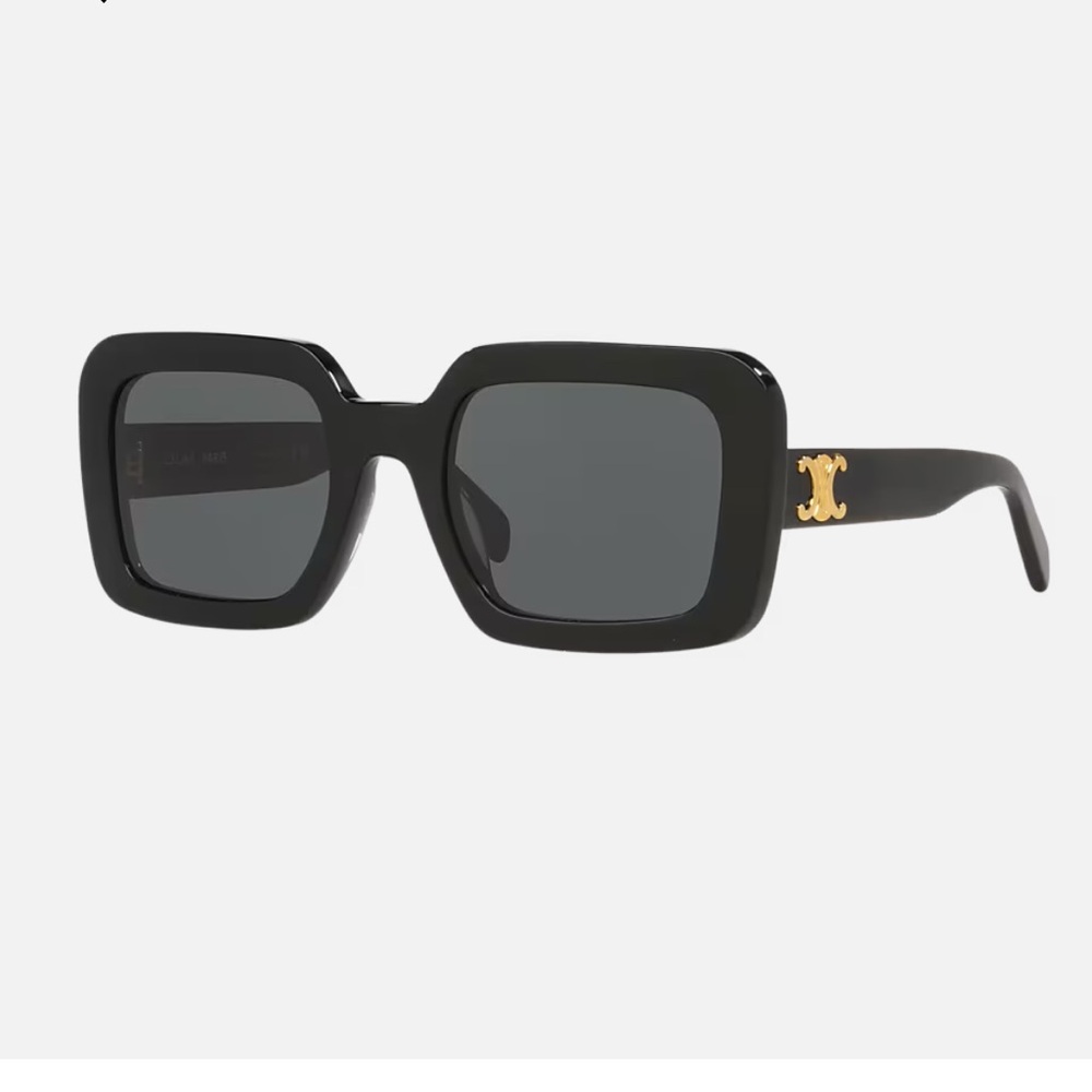 Celine Model CL40304U Square Black Sunglasses